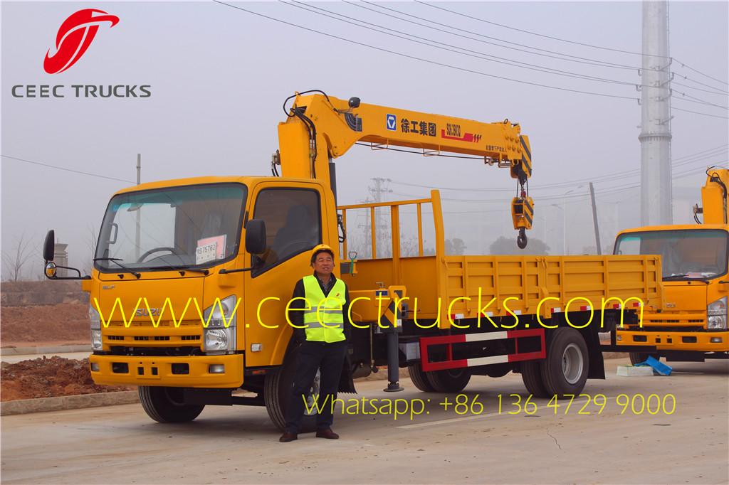 ISUZU 6.3 T truck mounted crane manufacturer supply ISUZU 6.3 T truck mounted crane manufacturer supply