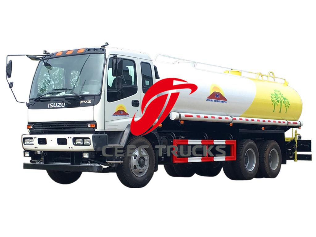 ISUZU 20CBM water tanker trucks export Mongolia ISUZU 20CBM water tanker trucks export Mongolia