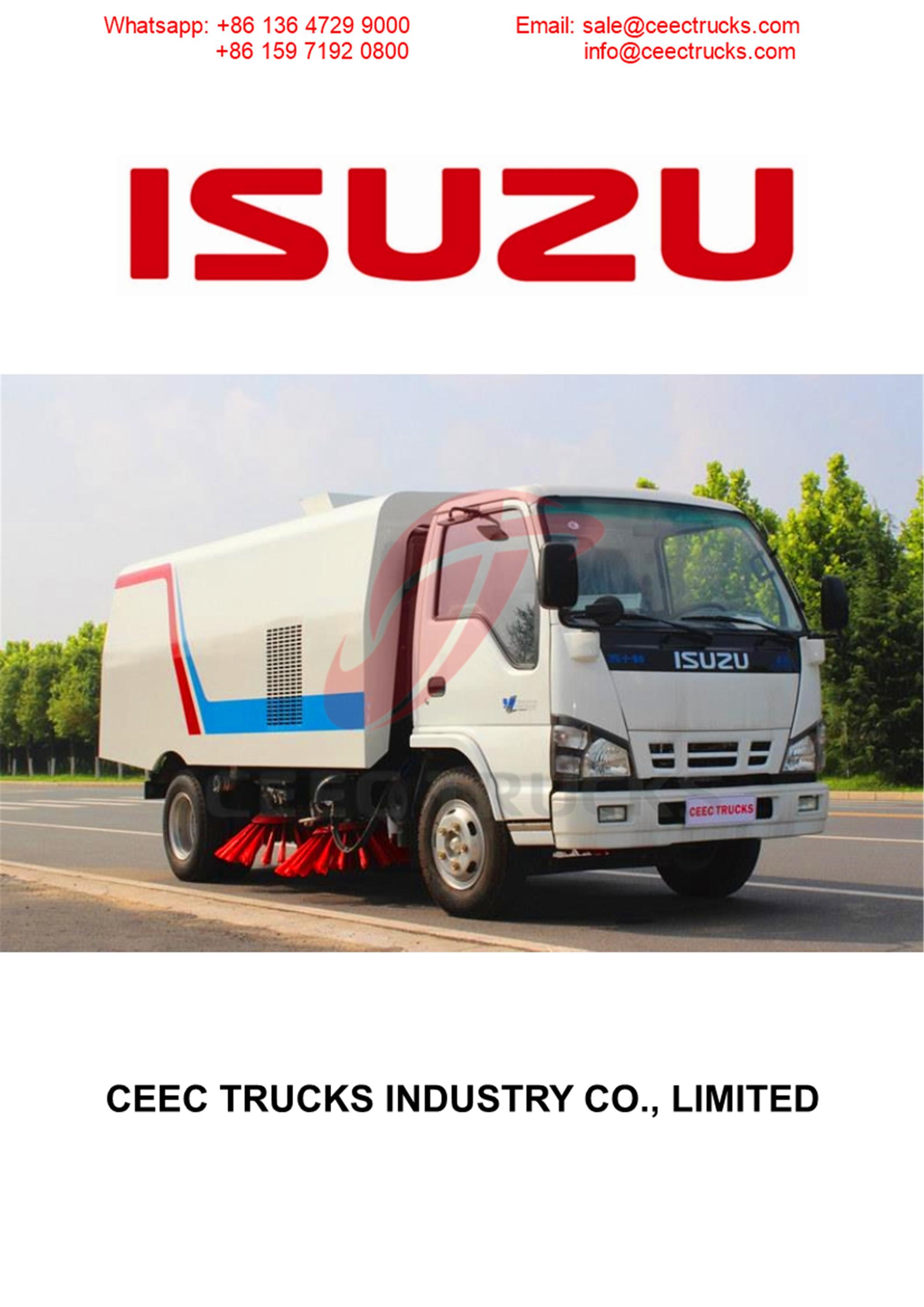 Phillippine customer buy 5CBM isuzu road sweeper truck Phillippine customer buy 5CBM isuzu road sweeper truck