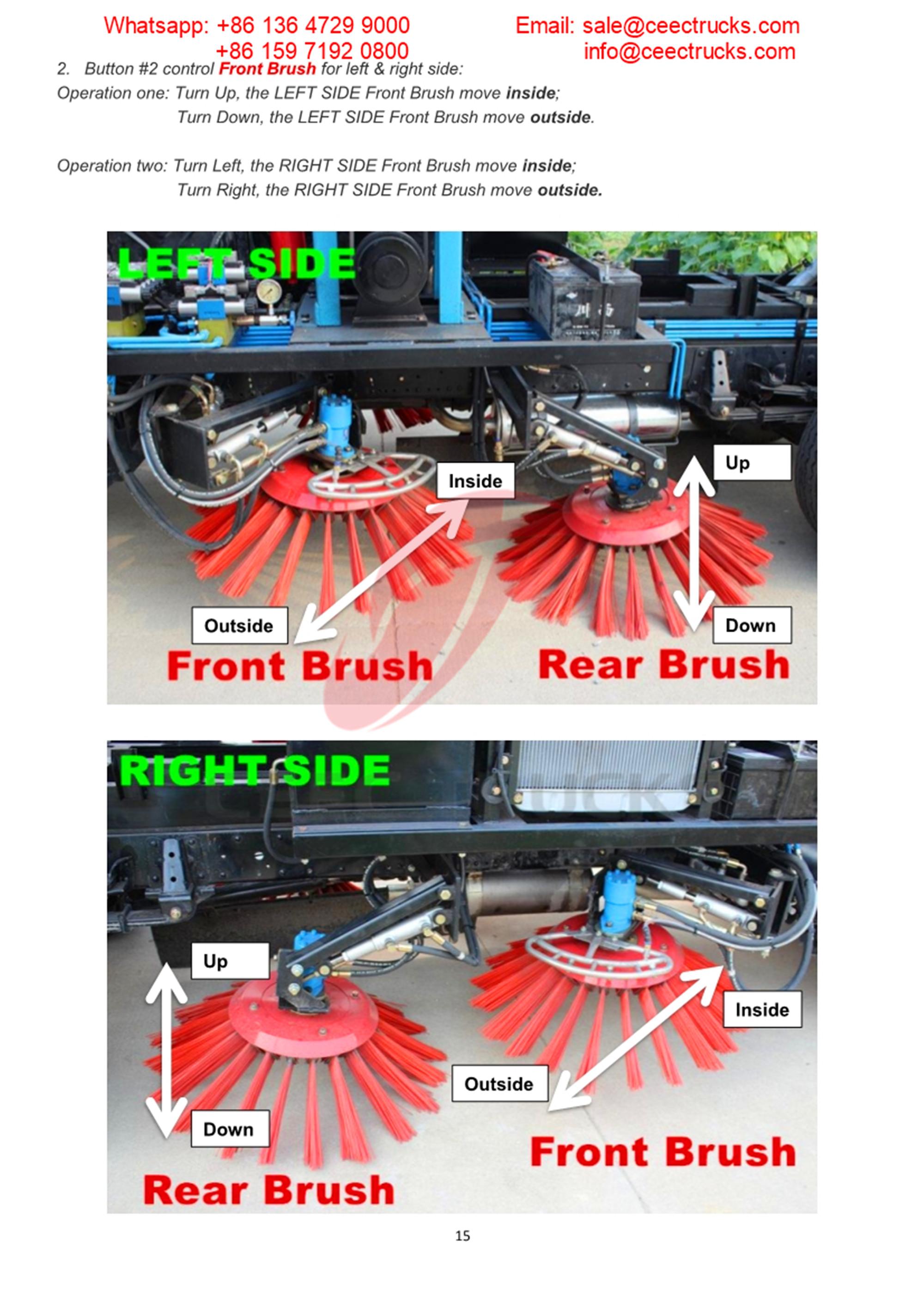 Phillippine customer buy 5CBM isuzu road sweeper truck Phillippine customer buy 5CBM isuzu road sweeper truck