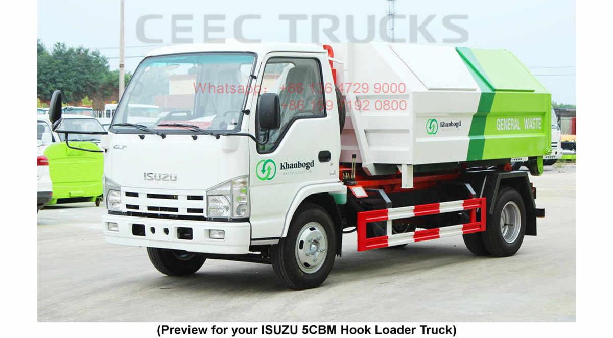 Mongolia--ISUZU 5CBM hook loader truck Manual Mongolia--ISUZU 5CBM hook loader truck Manual