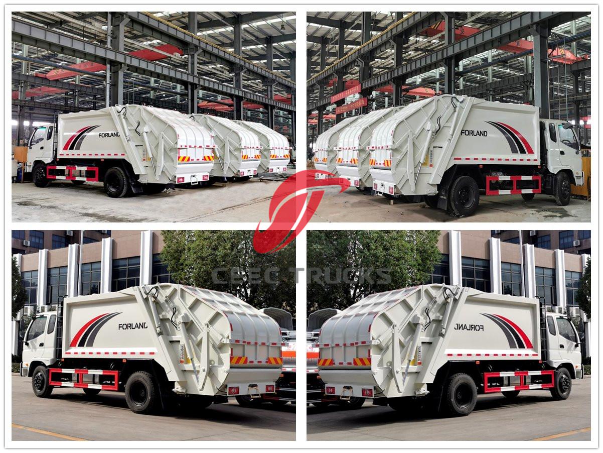 10 units FOTON Waste compactor trucks for exporting 10 units FOTON Waste compactor trucks for exporting