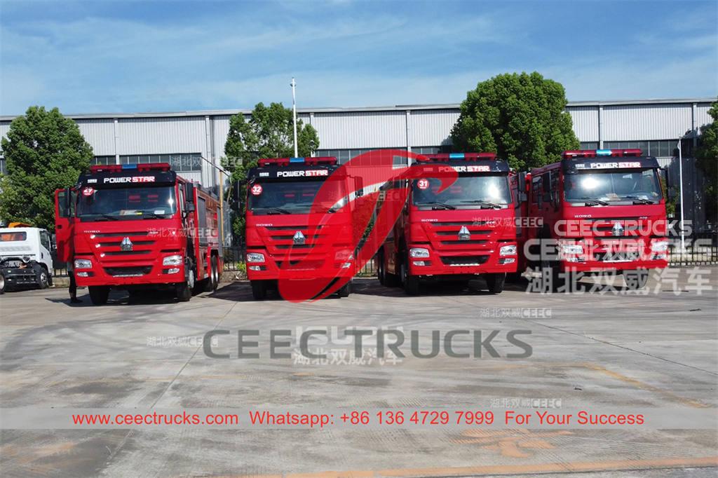 Factory outlet HOWO 6Ã4 336HP fire engine at promotional price Factory outlet HOWO 6Ã4 336HP fire engine at promotional price