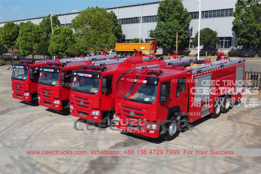 Brand new HOWO 10 wheeler heavy duty fire fighting trucks on sale Brand new HOWO 10 wheeler heavy duty fire fighting trucks on sale