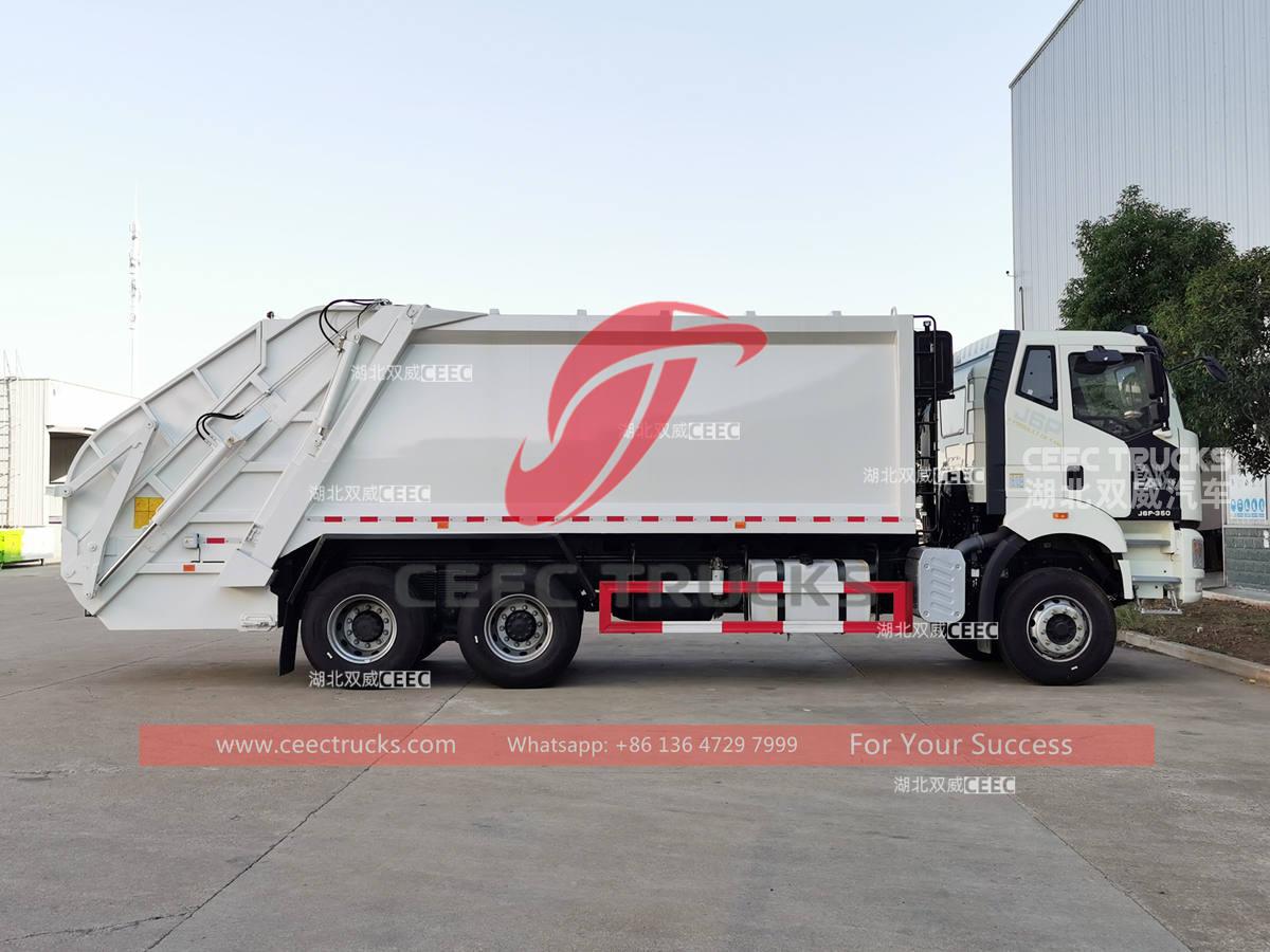 FAW 6&Atilde;4 350HP 20CBM rubbish compactor truck