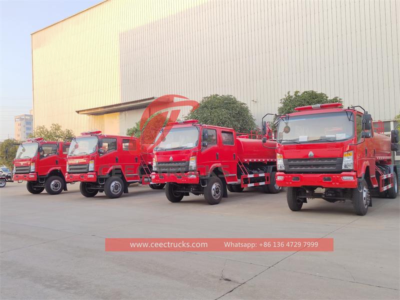 Howo 4x4 drive fire engine Howo 4x4 drive fire engine