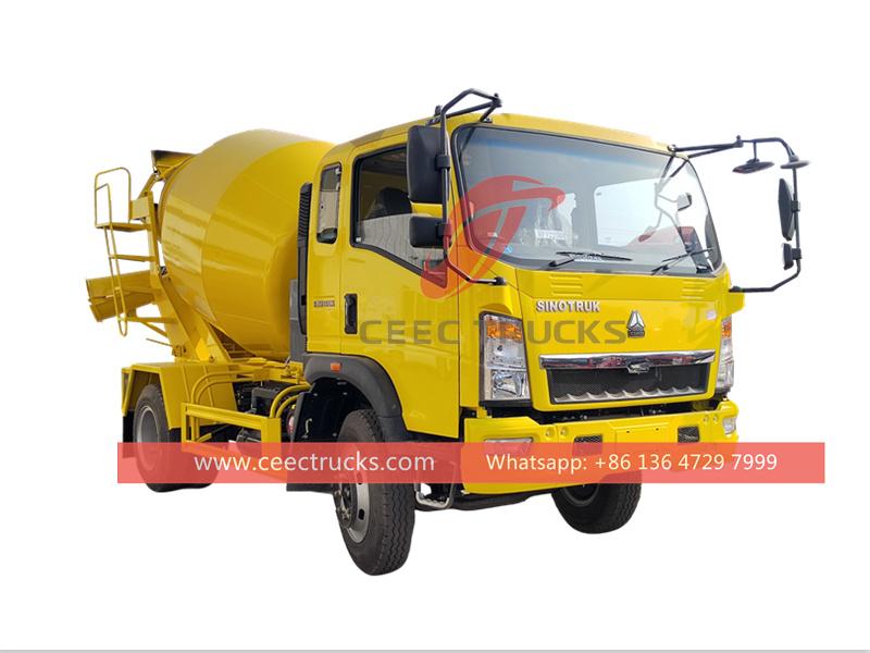 HOWO 3CBM mixer tank truck HOWO 3CBM mixer tank truck