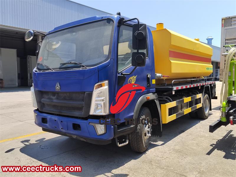 Howo 5 cbm truck mounted sewage jetter Howo 5 cbm truck mounted sewage jetter