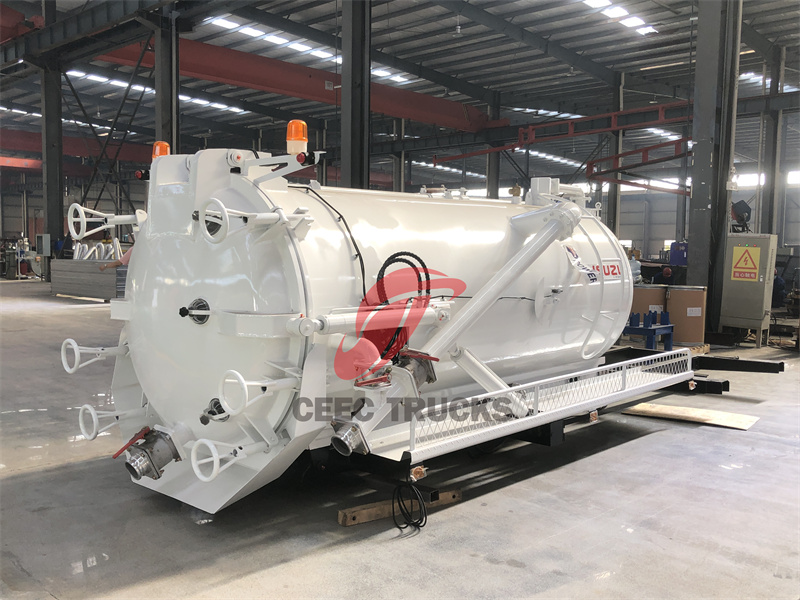 5cbm sewage suction tank body 5cbm sewage suction tank body