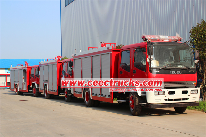 ISUZU FTR dry powder nitrogen fire truck ISUZU FTR dry powder nitrogen fire truck