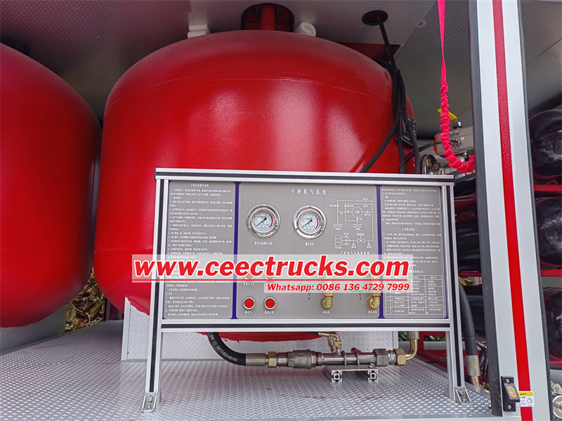 ISUZU NPR dry powder nitrogen fire truck ISUZU NPR dry powder nitrogen fire truck