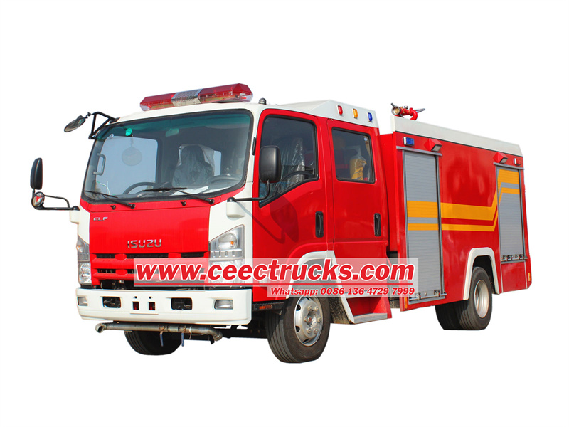 ISUZU NPR dry powder nitrogen fire truck ISUZU NPR dry powder nitrogen fire truck