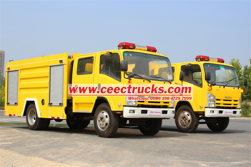 ISUZU NPR dry powder nitrogen fire truck ISUZU NPR dry powder nitrogen fire truck