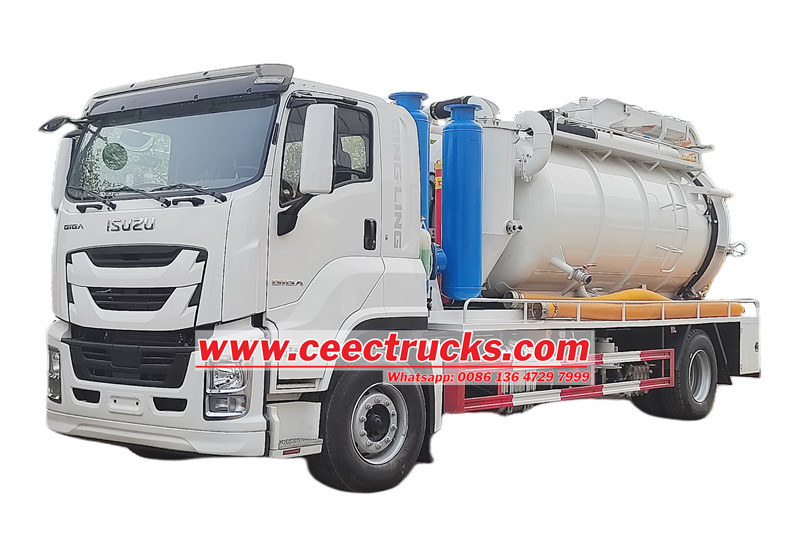 Isuzu combined jetting truck