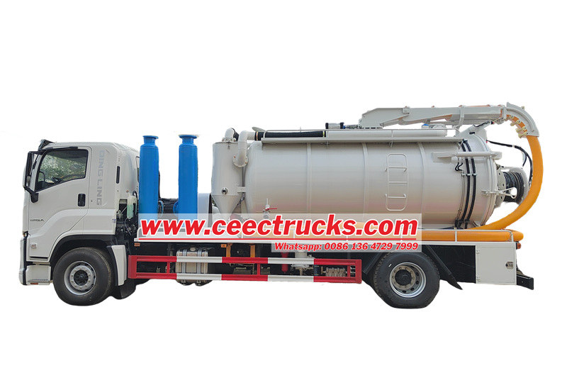 Isuzu truck mounted sewage cleaner