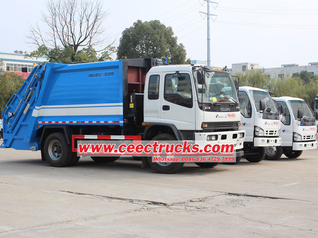 ISUZU waste compactor trucks for sale