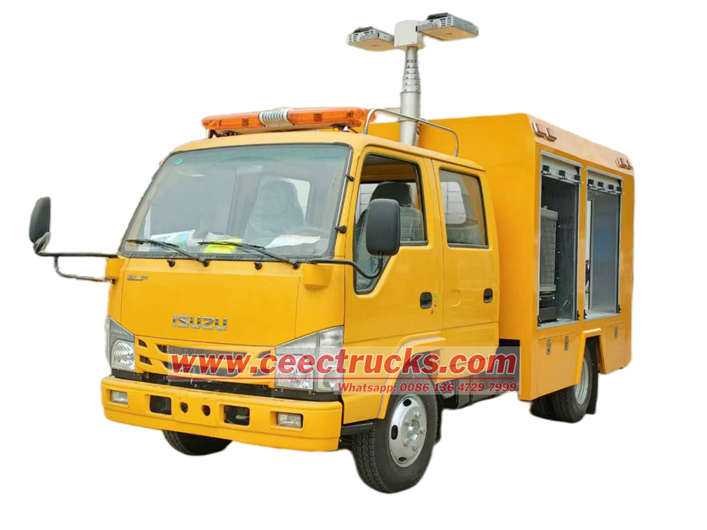 Isuzu telescopic lighting fire truck Isuzu telescopic lighting fire truck