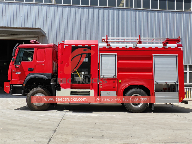 Howo 4x4 fire fighting truck