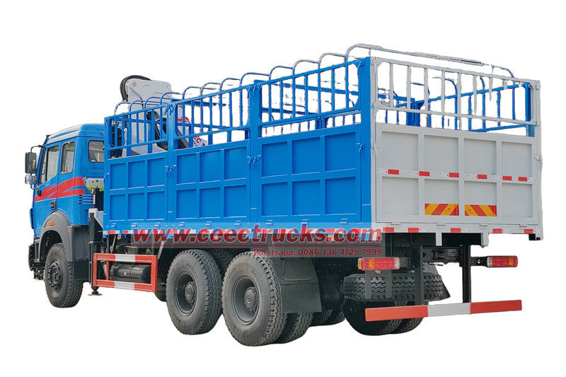 Beiben truck with lifting crane