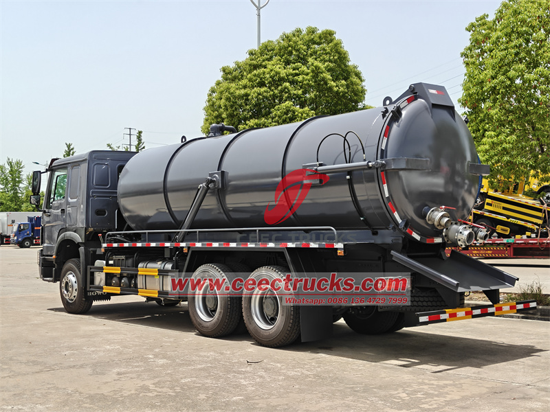 HOWO heavy duty 18000L vacuum tanker truck