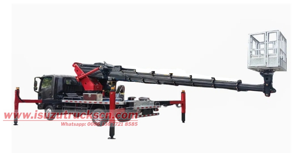 Isuzu ELF truck mounted man lift