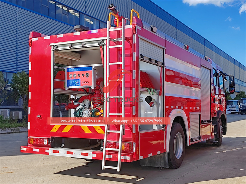 Howo 4x2 fire fighting truck