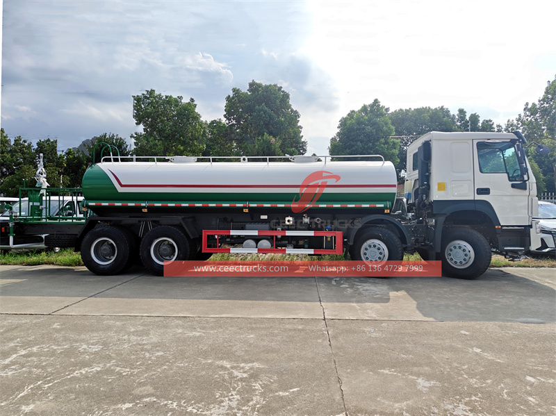 Howo 8X4 water tank truck