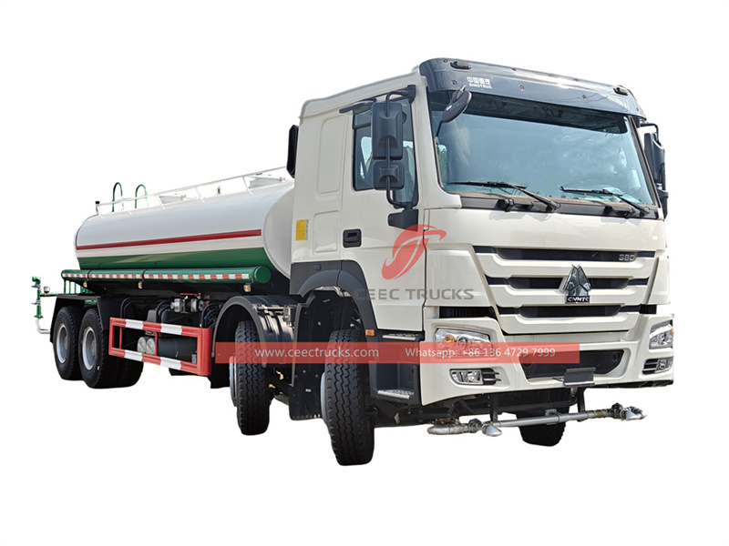 Howo 8X4 water tank truck