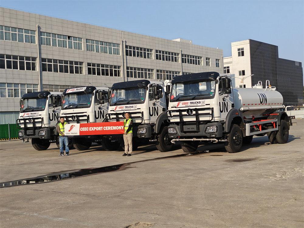 beiben 4x4 off road tanker truck