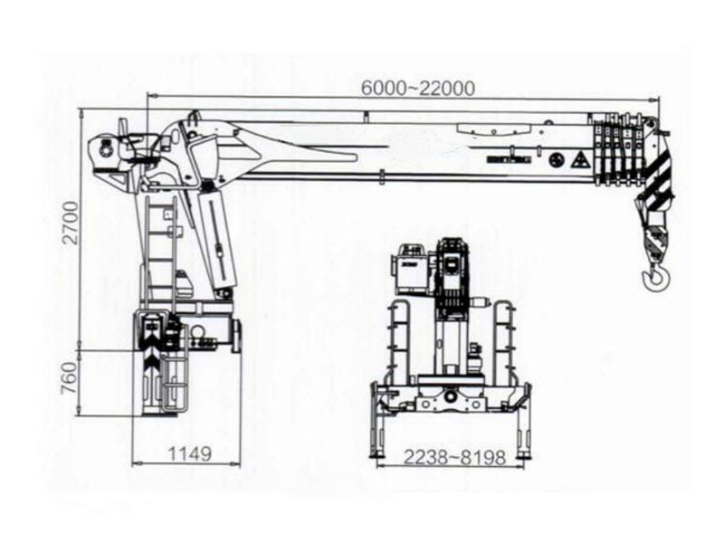 Howo crane truck