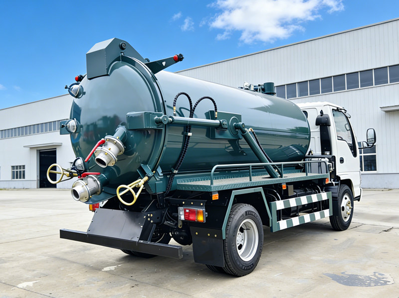 ISUZU NKR 5000L sewer sucker truck