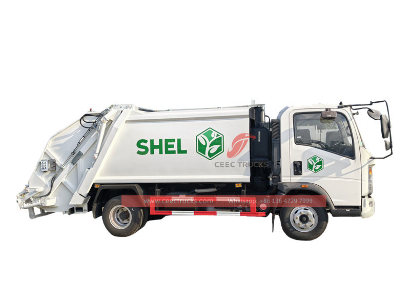 Howo 6cbm refuse compactor truck