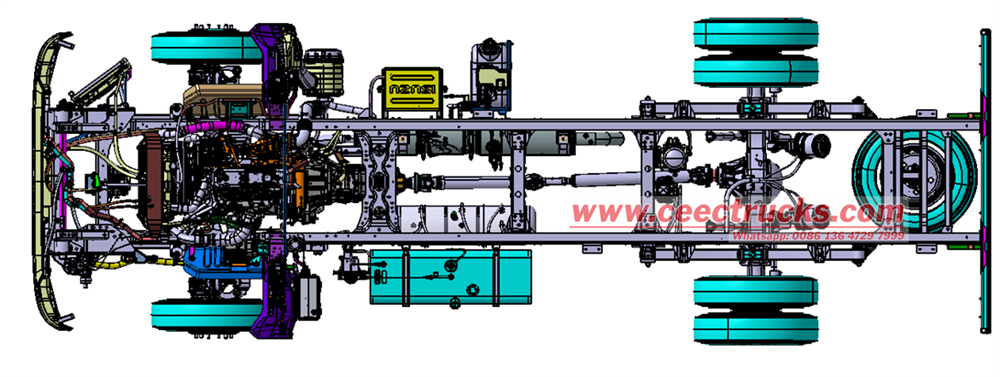 ISUZU NQR truck chassis view