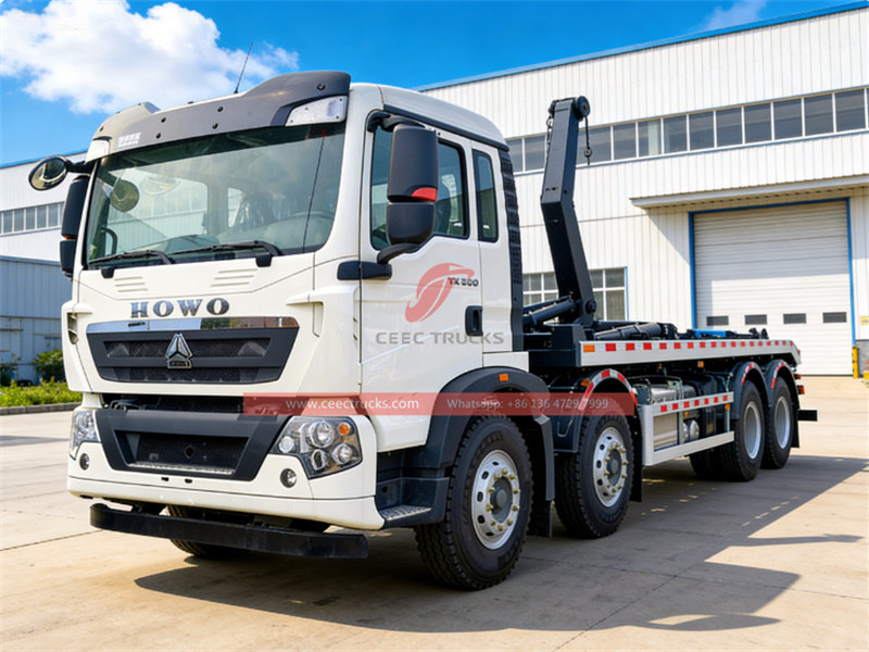 Howo TX heavy 20CBM hook loader truck