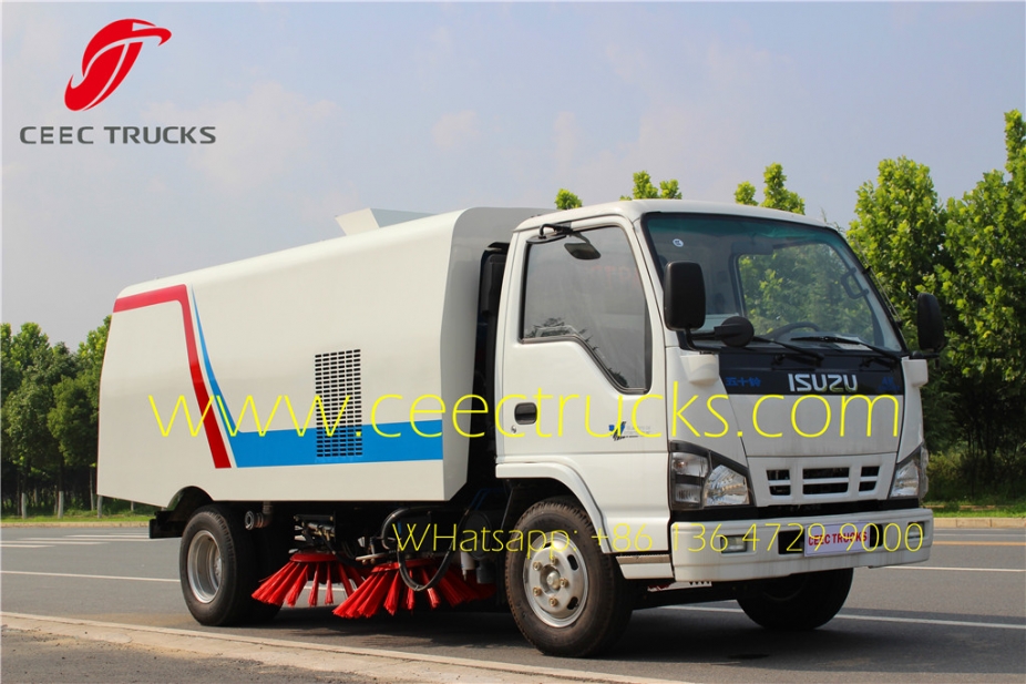 Manufacturer low price sale ISUZU 5CBM road sweeper