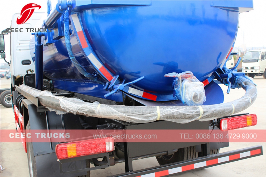 HOWO右ハンドルモデル10,000L真空下水車