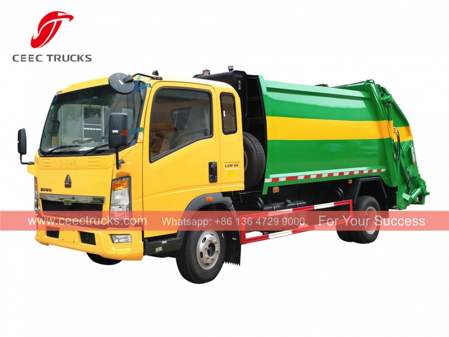 HOWO 8cbm 右ハンドル圧縮車