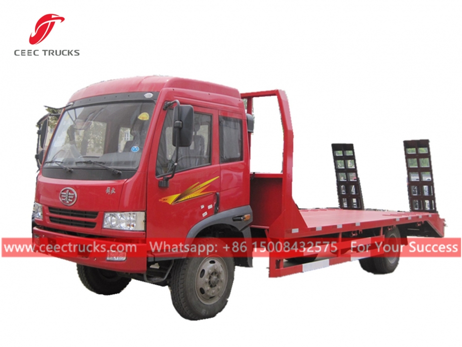 5トン低床フラットベッドトラック FAW