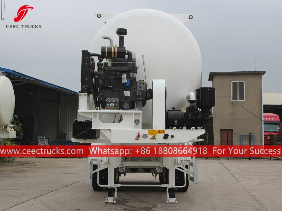 32CBM 3軸バルクパウダー トレーラー