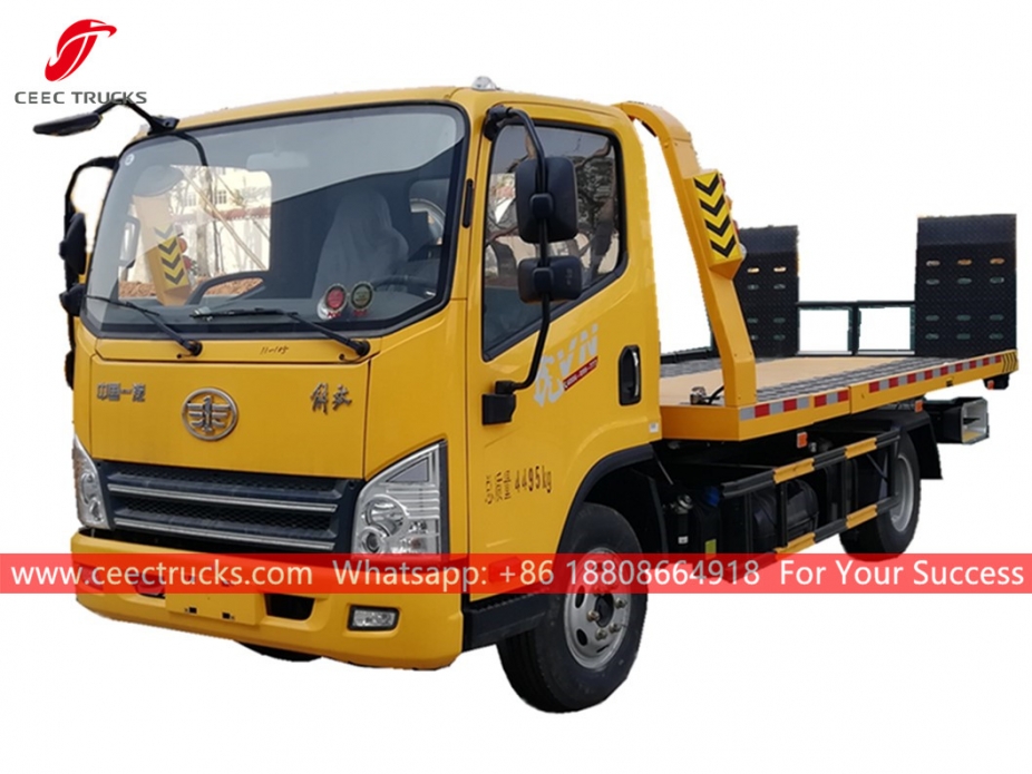 4x2低床フラットベッドトラックFAW