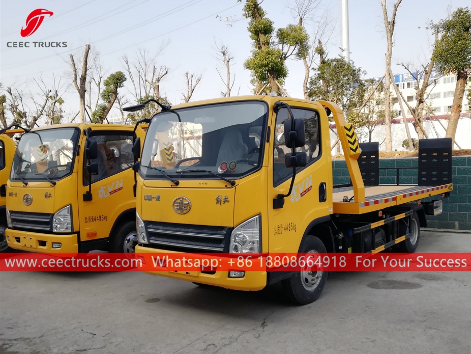 4x2低床フラットベッドトラックFAW