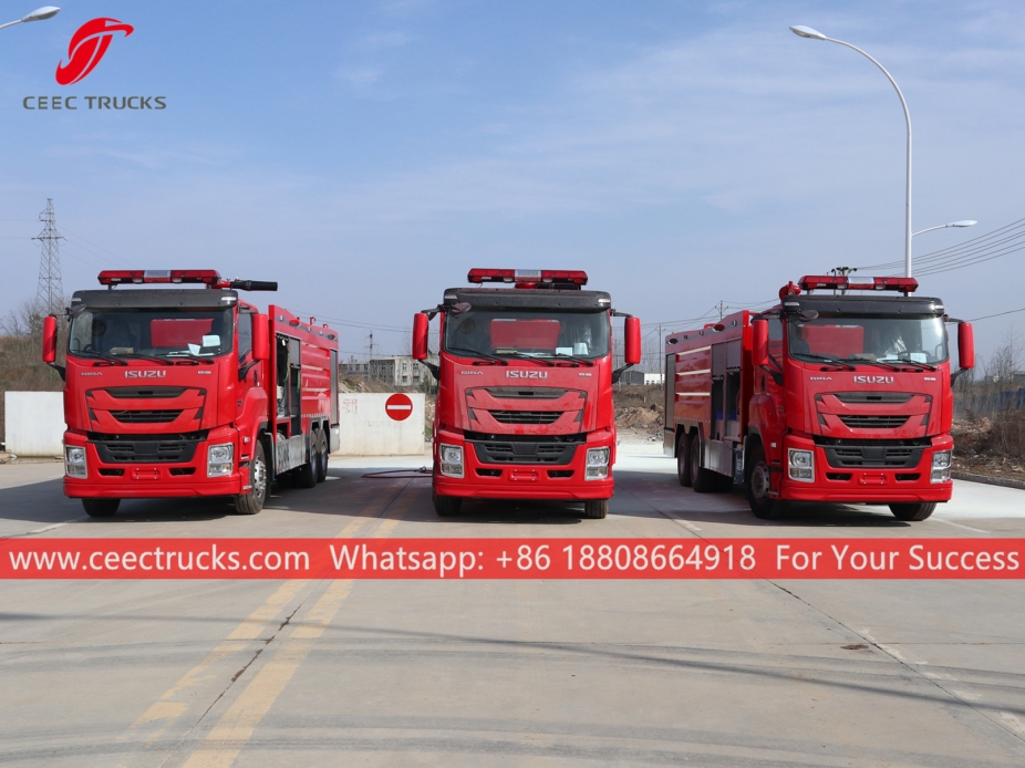 10,000L乾式粉末消火車