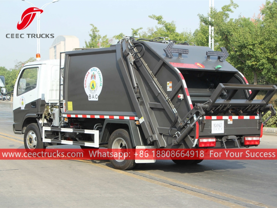 ガンビア6CBM圧縮式ごみ収集車