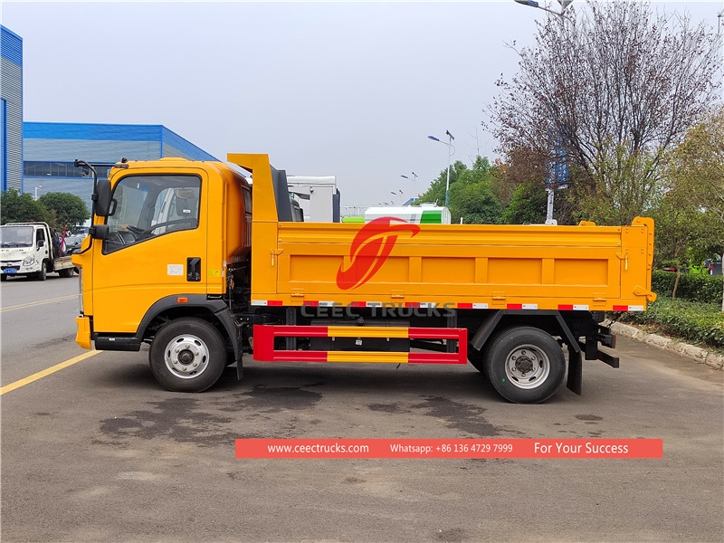 howo 3 ton dumping truck
