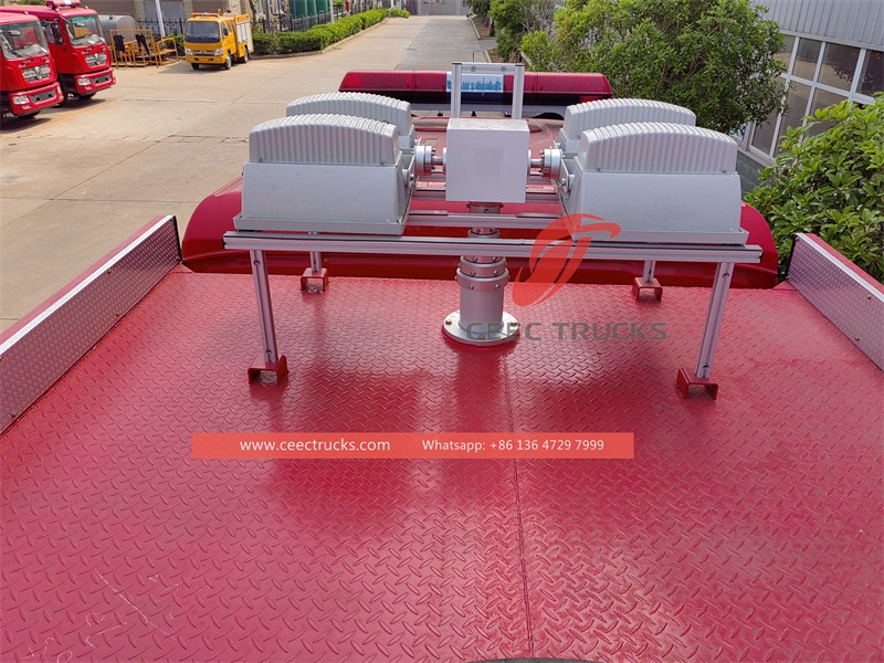 Howo 消防救助車両 5トン クレーンと12m緊急照明付き