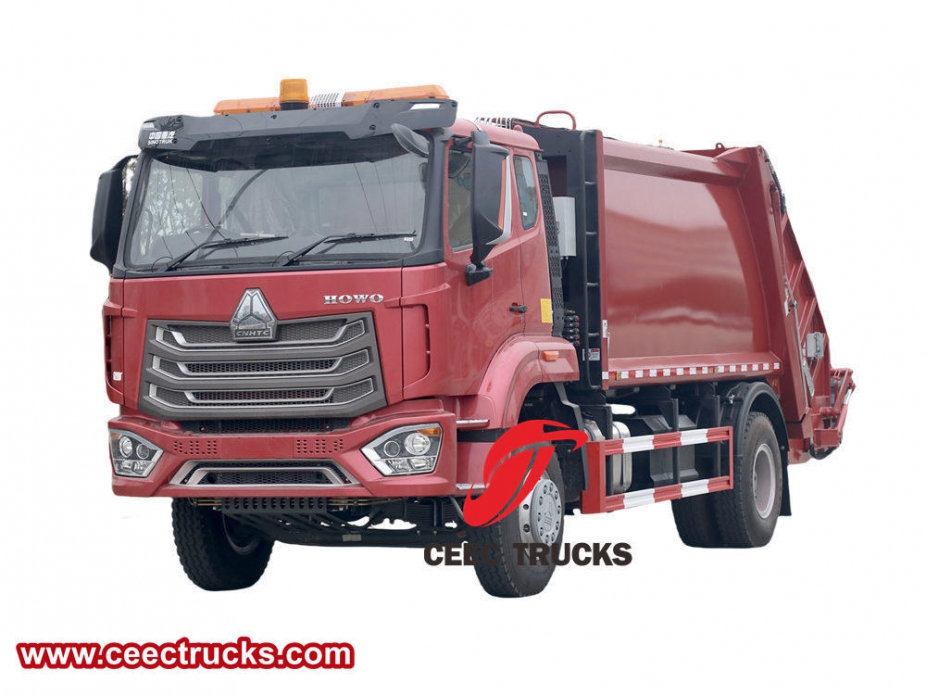 豪沃12 cbmダンプ圧縮車