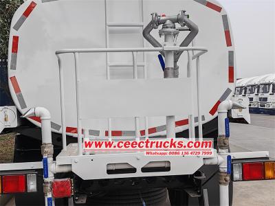 Isuzu water hauling tanker truck