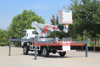 Isuzu NPR 4x4  insulated aerial platform truck