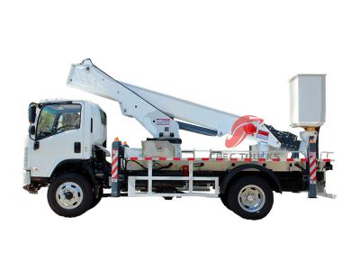Isuzu NPR 4x4  insulated aerial platform truck
