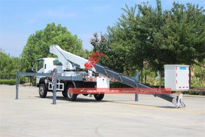 Isuzu NPR 4x4  insulated aerial platform truck